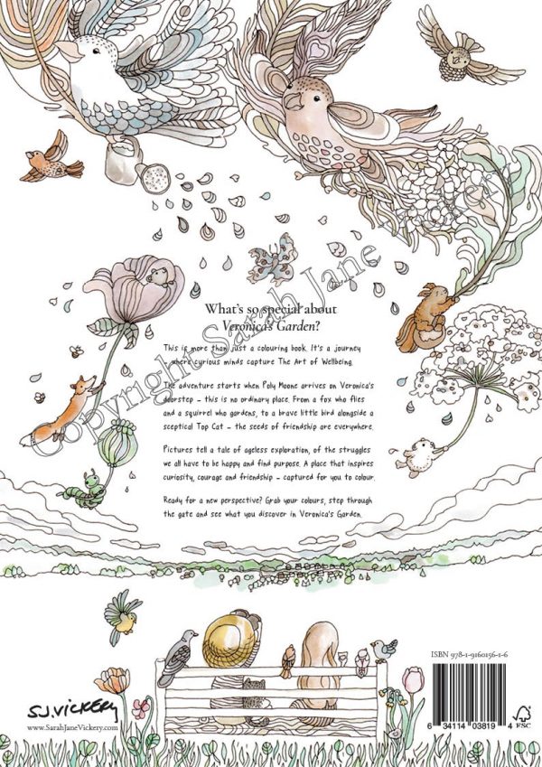 Veronica's Garden : A Colouring Book to inspire Curiosity, Courage & Friendship by Sarah Jane Vickery