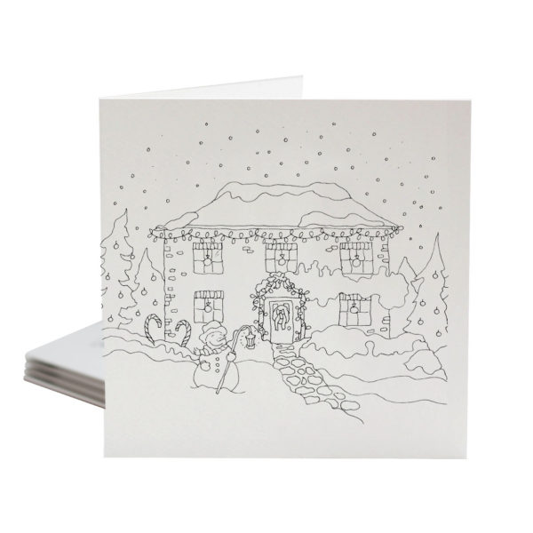 Colour Your Own Christmas greeting cards 6-pack - Image 4