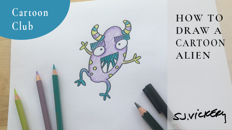 How to draw a Cartoon Alien  Designs Ltd.