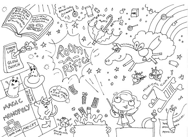 FREE PDF | A Magic ‘Room-a-rific’ Colouring Page & Creative Thoughts on Transformation