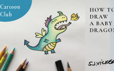 How to draw a cartoon baby Dragon and the creative concept of Potential