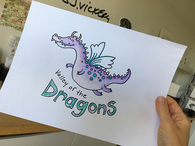 How to make a shy child more Confident – learn to Doodle a cartoon Dragon