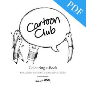 cartoon club colouring e-book