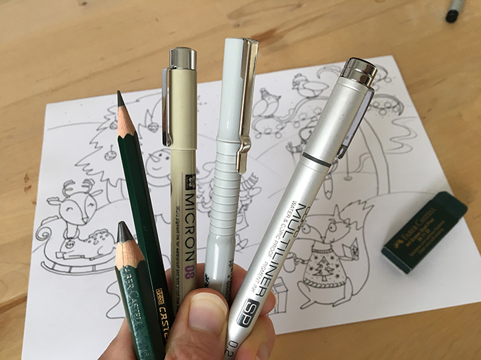 My Top 8 picks for Art supplies for cartooning - What I draw with in  Cartoon Club - SJ.Vickery Designs Ltd.