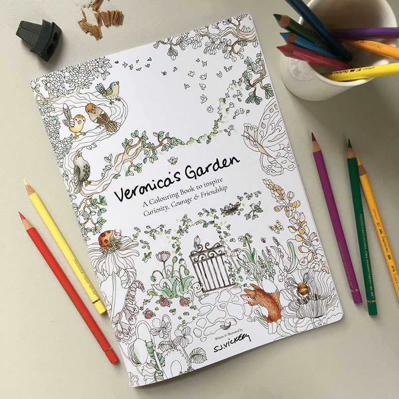 Veronica's Garden colouring book