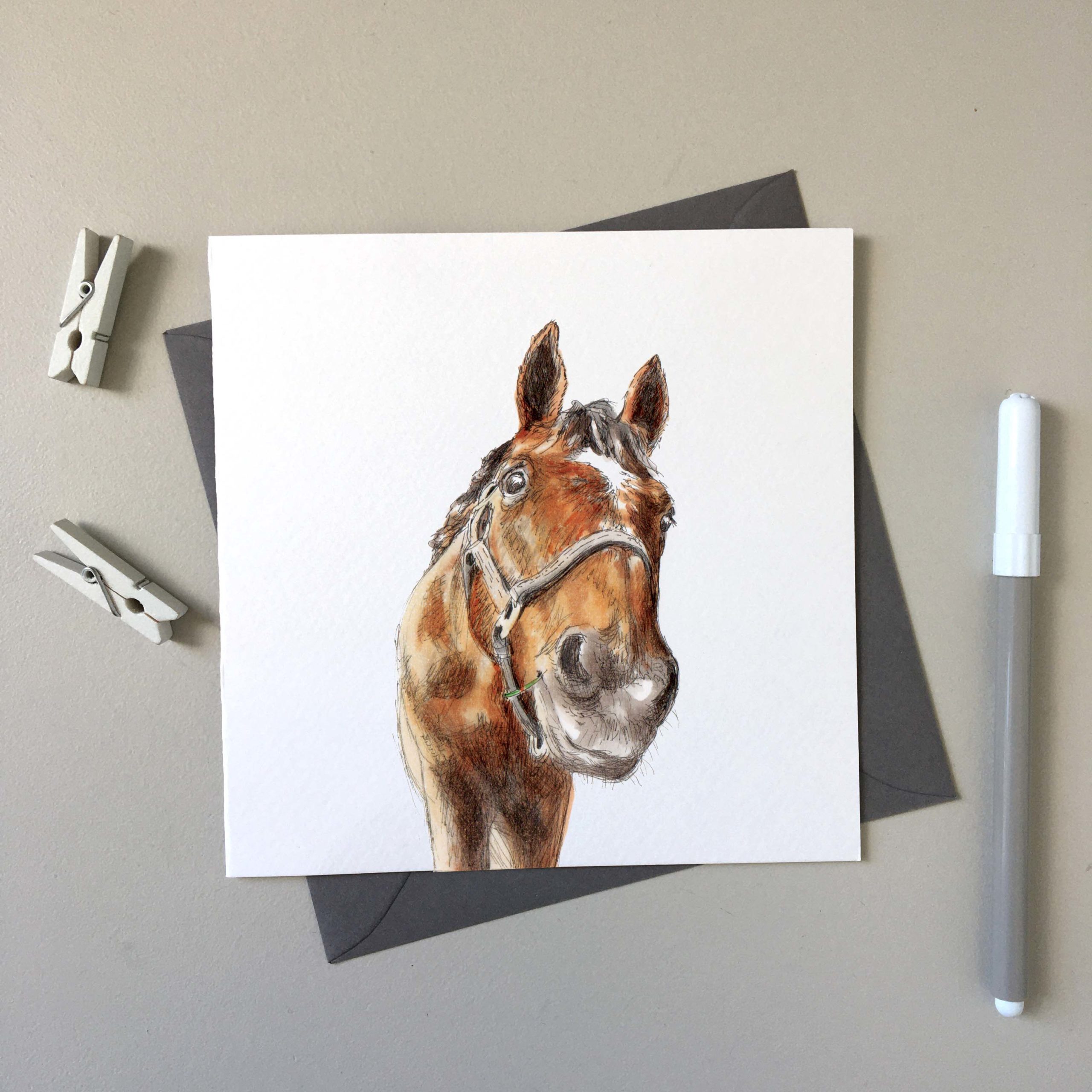 horse greeting cards