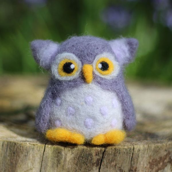 handmade needle felted owl