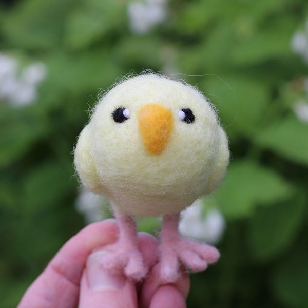 needle felted chick