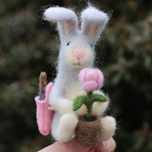 needle felted bunny