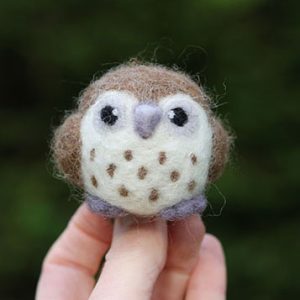 needle felted owl