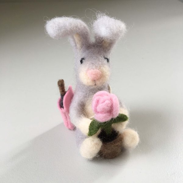 needle felted bunny