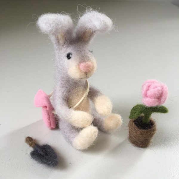 needle felted bunny